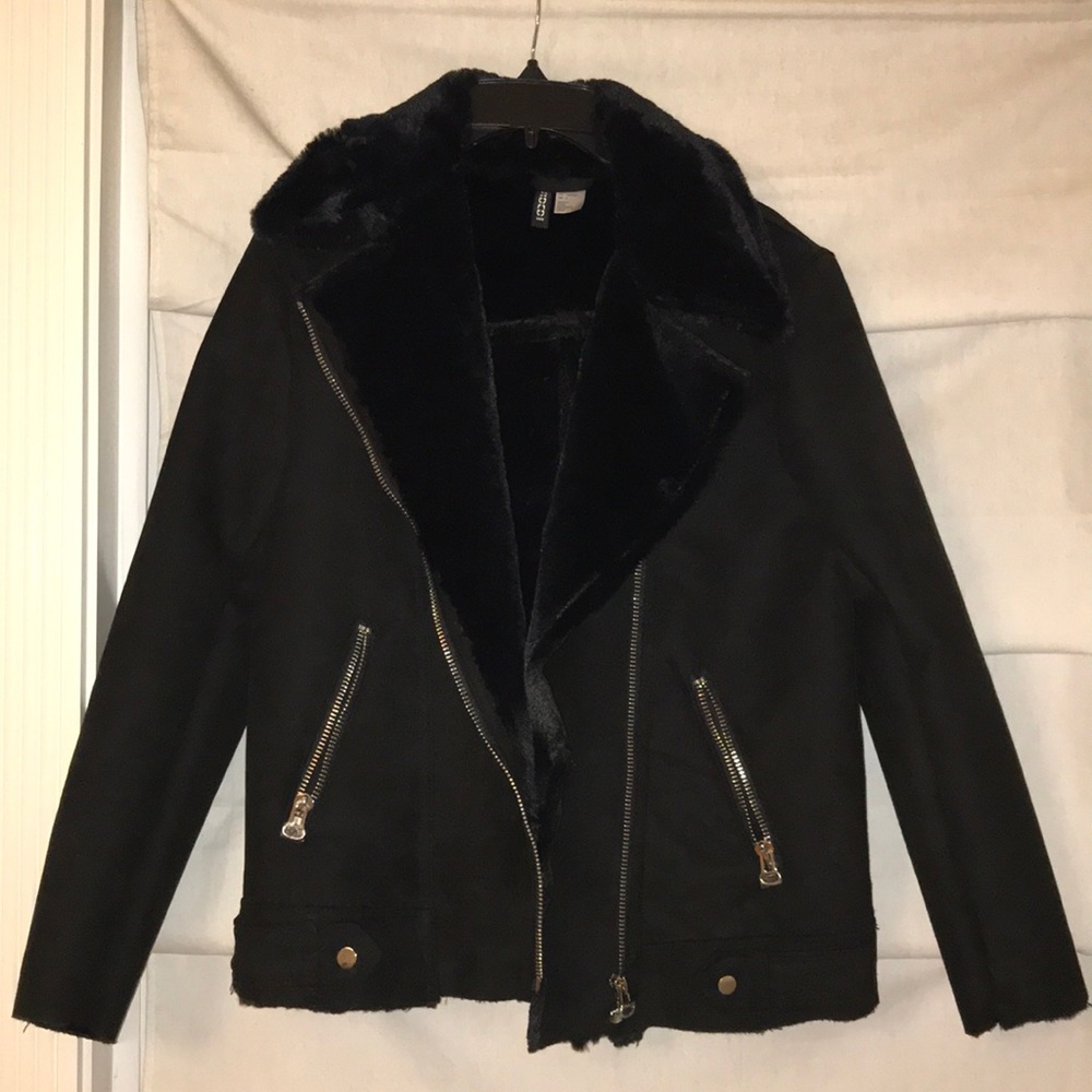 H&M Faux Fur-Lined Jacket